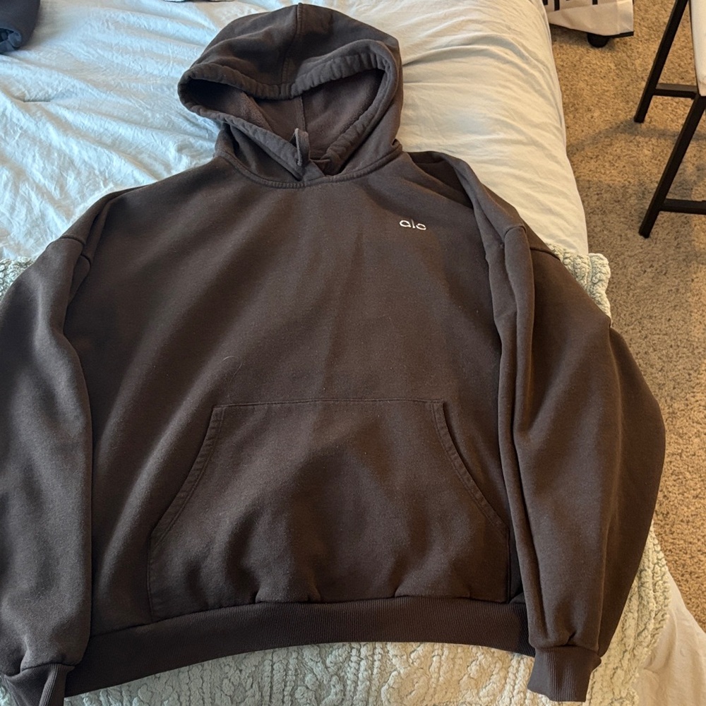 ALO Yoga Men's Dark Brown Hoodie